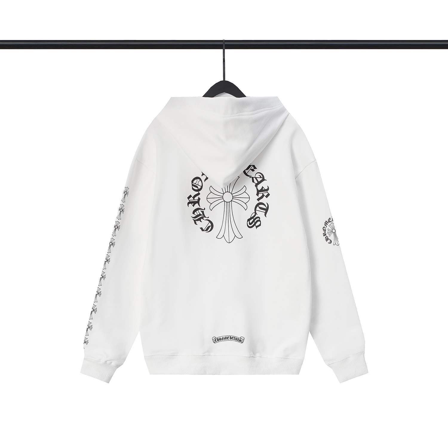 100_Chrome Heart hoodie