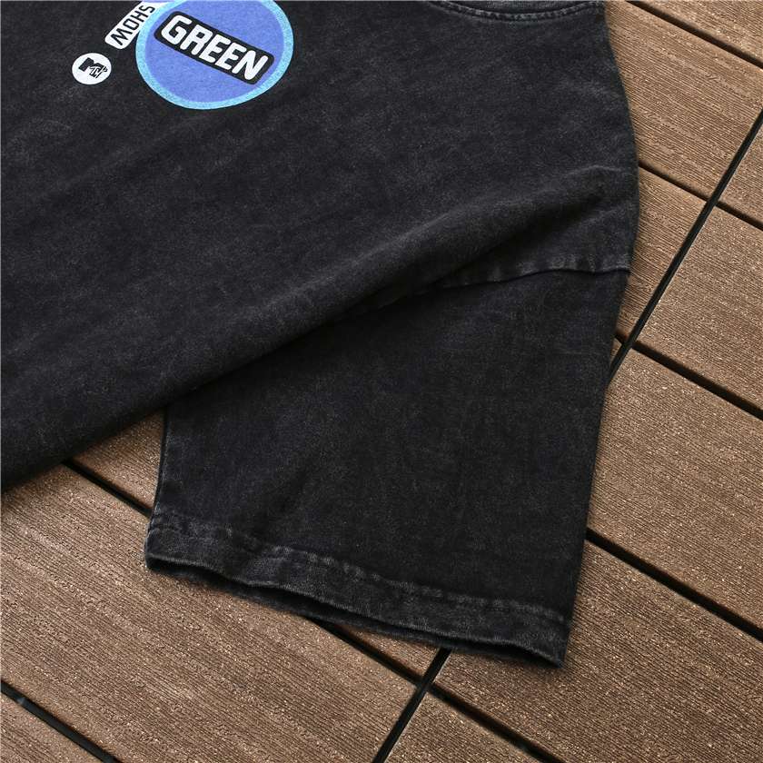 71_88 GALLERY DEPT.字母人像印花短袖T恤 黑色 S-XL