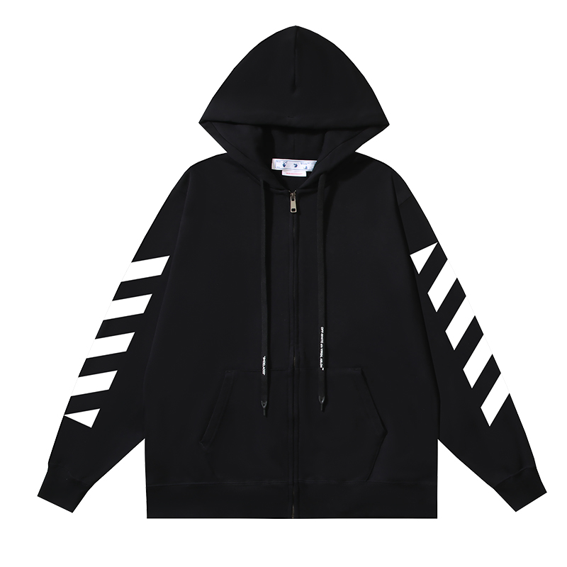 100_149 Off White Hoodie With Ziper