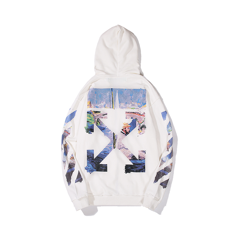 6_6009 Off White Hoodie With Ziper
