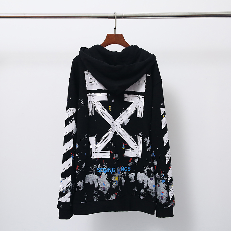 2_6005 Off White Hoodie With Ziper